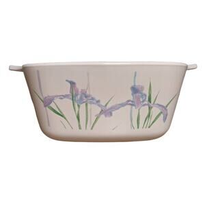 CorningWare Vintage Iris Small Mini Casserole Dish NO LID 700mL Square Baking
